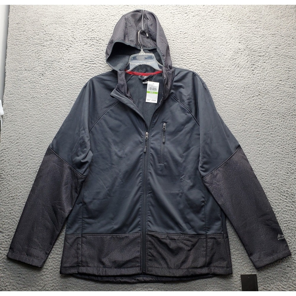 RBX X-Train Athletic Jacket Mens L Gray Wind & Water Resistant Golf Performance